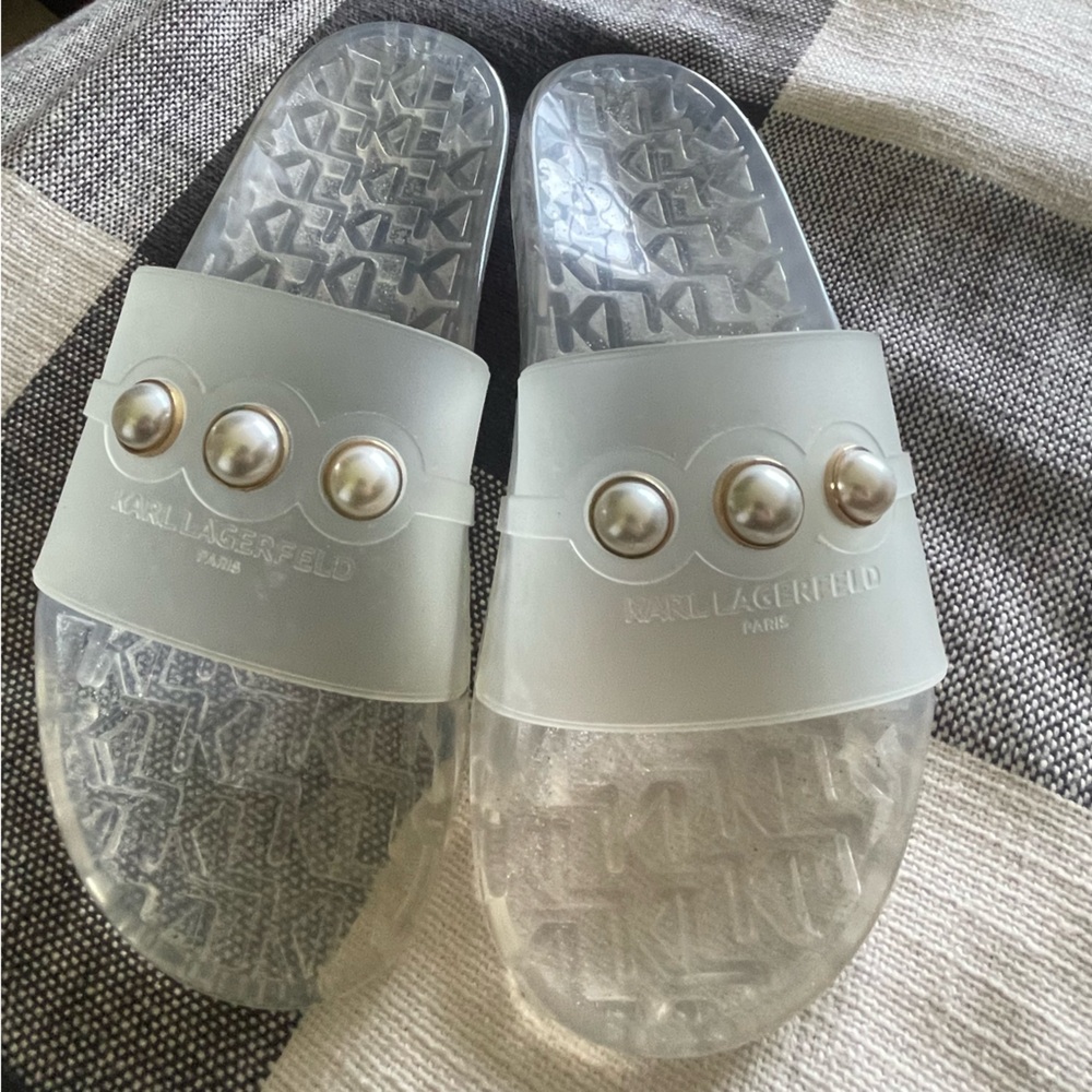 Karl Lagerfeld Rubber Slides